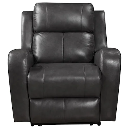 Leather Power Recliner with Power Headrest